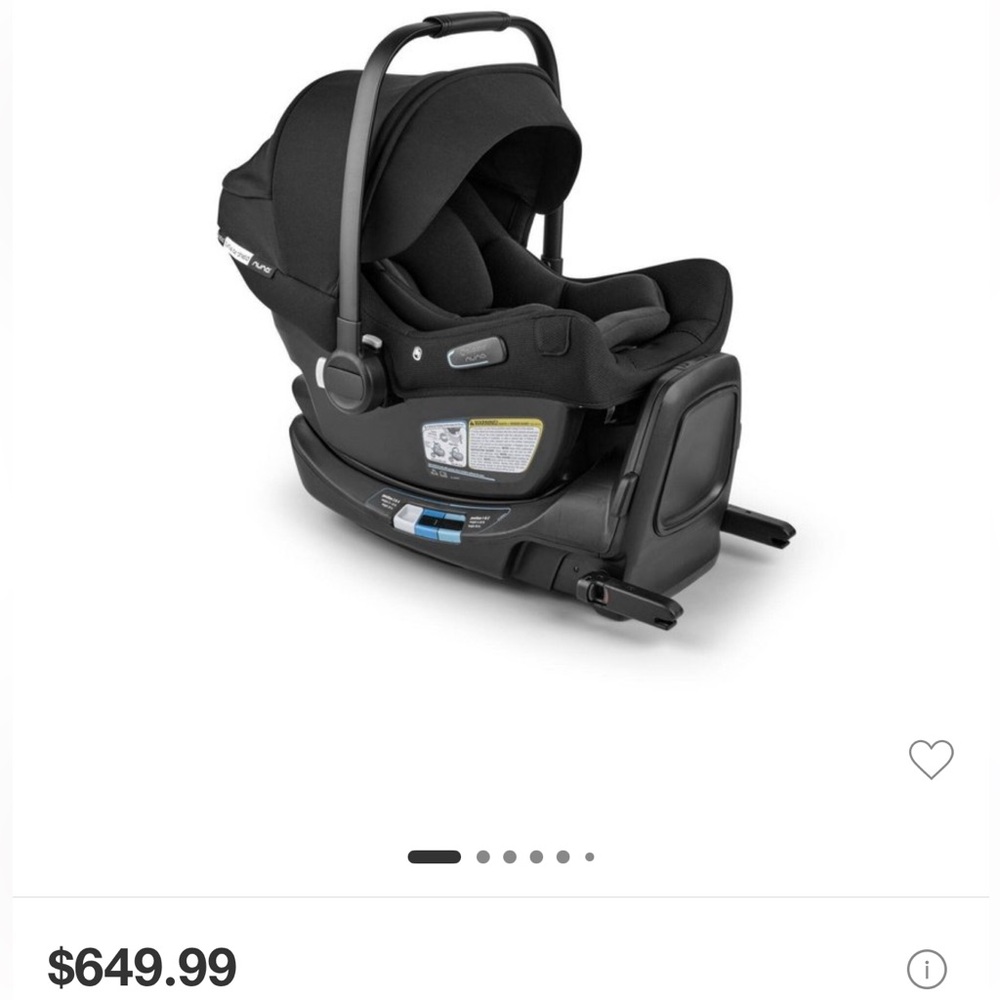 Nuna turtle air bugabo car seat and base  Like New 2021